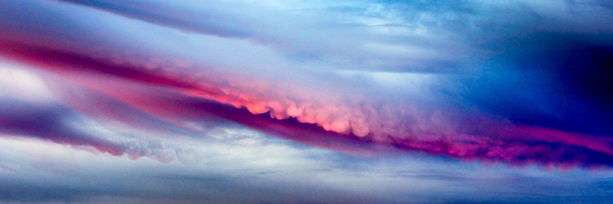 Storm clouds image on contact page of Excitations Photography